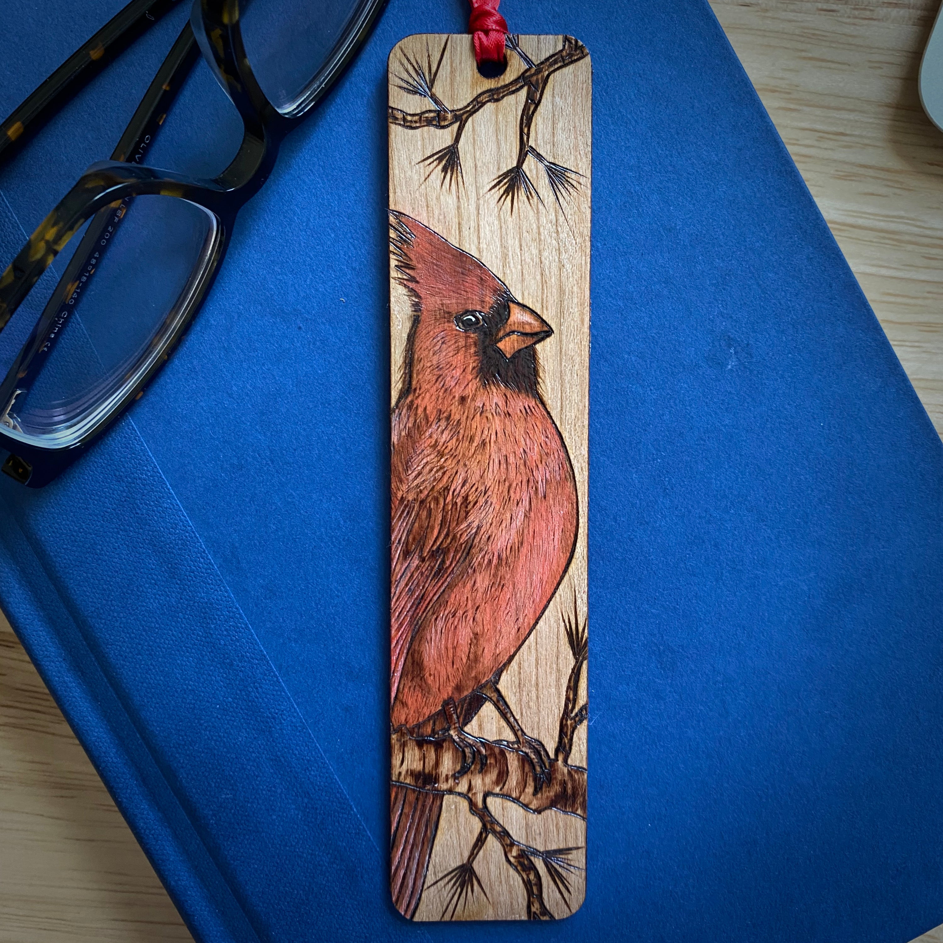 Bookmark - Feathered Friends - Cardinal